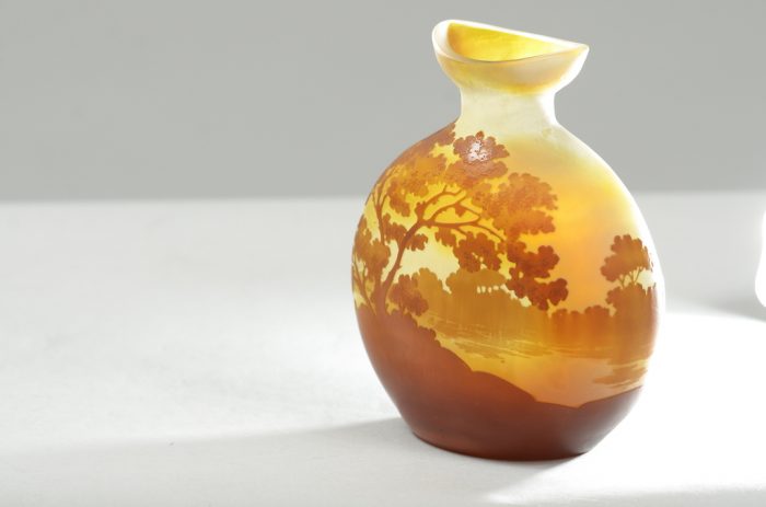 Emile Gallé cameo glass vase