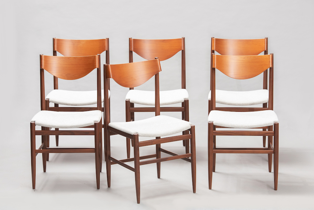 Gianfranco Fratinni dining chairs for Cassina